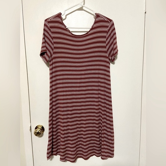 Red and White Striped Dress - Picture 2 of 3